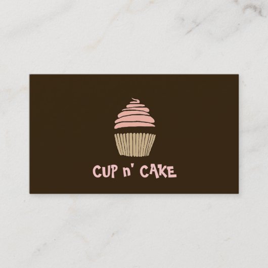 Cupcake, Cakke, Bakkerijproducten, Visitekaartje (Voorkant)