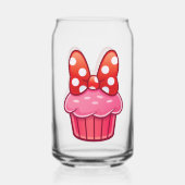 Cupcake Can Glass Blikvorm Glas (Achterkant)