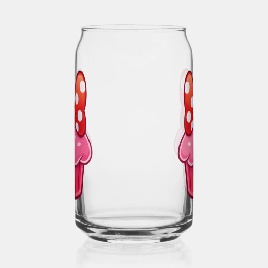 Cupcake Can Glass Blikvorm Glas (Links)