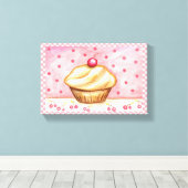 Cupcake Canvas Art Print (Insitu (Houten vloer))