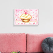 Cupcake Canvas Art Print (Insitu (Woonkamer))