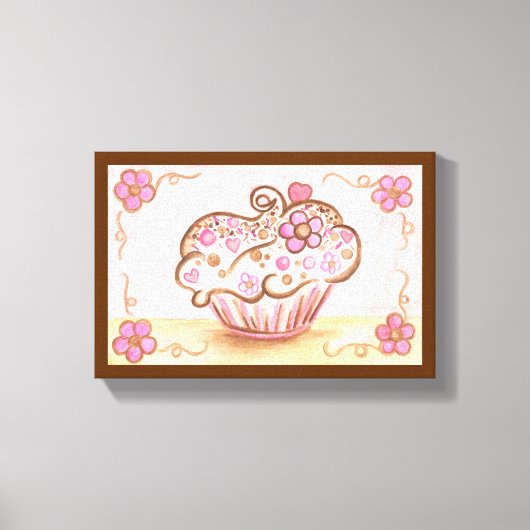 Cupcake Canvas Art Print (Voorkant)