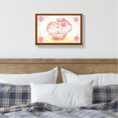 Cupcake Canvas Art Print (Insitu (Slaapkamer))