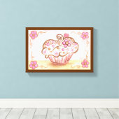 Cupcake Canvas Art Print (Insitu (Houten vloer))