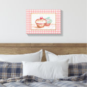 Cupcake Canvas Art Print (Insitu (Slaapkamer))