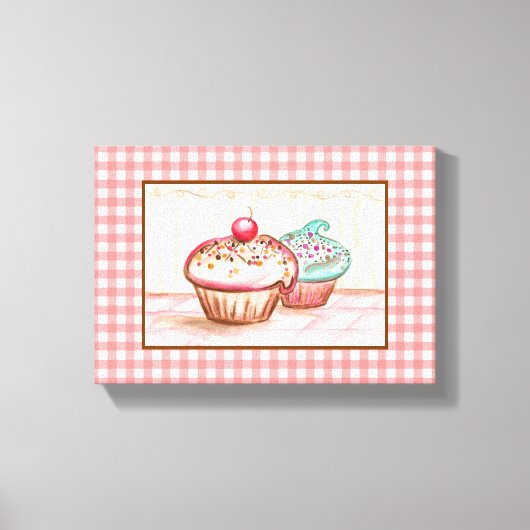 Cupcake Canvas Art Print (Voorkant)