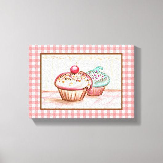 Cupcake Canvas Art Print (Voorkant)