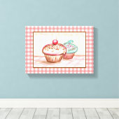 Cupcake Canvas Art Print (Insitu (Houten vloer))