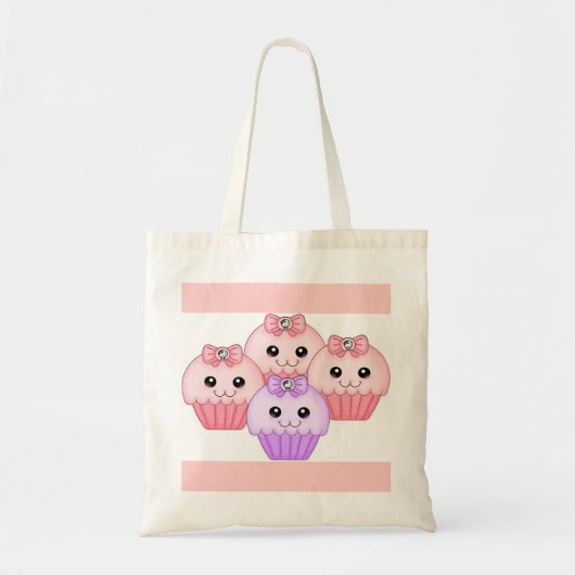 Cupcake-Canvas tas (Voorkant)