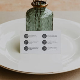 Cupcake Care Minimalist Flat Thank You Card Visitekaartje