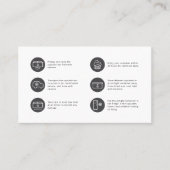 Cupcake Care Minimalist Flat Thank You Card Visitekaartje (Voorkant)