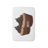 Cupcake cartoon illustratie badmat (Voorkant Verticaal)