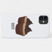 Cupcake cartoon illustratie Case-Mate iPhone case (Achterkant (horizontaal))