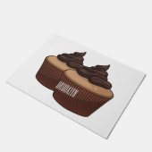 Cupcake cartoon illustratie deurmat (Schuin)