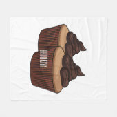 Cupcake cartoon illustratie fleece deken (Voorkant (Horizontaal))