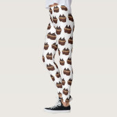 Cupcake cartoon illustratie leggings (Links)