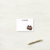 Cupcake cartoon illustratie post-it® notes (Op bureau)