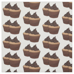 Cupcake cartoon illustratie stof