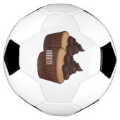 Cupcake cartoon illustratie voetbal (Gedraaid)