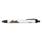 Cupcake cartoon illustratie zwarte inkt pen (Bovenkant)