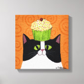 Cupcake Cat Canvas Afdruk (Voorkant)
