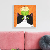 Cupcake Cat Canvas Afdruk (Insitu (Woonkamer))