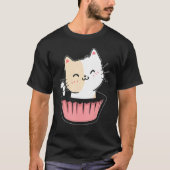 Cupcake Cat Kat Lover Feline Meow Pet Owner Kitt T-shirt (Voorkant)