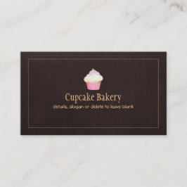 Cupcake Catering Bakery Pastry Chef Visitekaartje