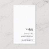 Cupcake Catering Pastry Chef Baking Visitekaartje (Achterkant)