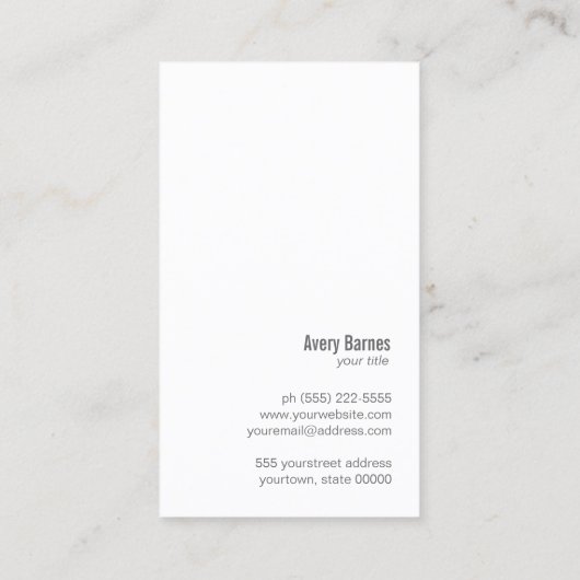 Cupcake Catering Pastry Chef Baking Visitekaartje (Achterkant)