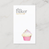 Cupcake Catering Pastry Chef Baking Visitekaartje (Voorkant)
