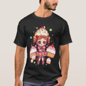 Cupcake-chan Dark Shirt (Voorkant)