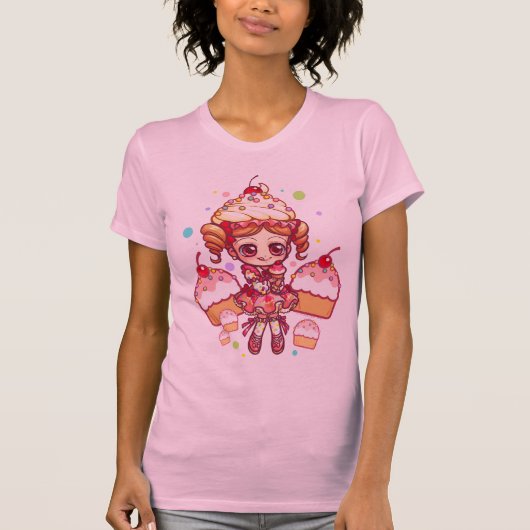 Cupcake-chan Light-Shirt T-shirt (Voorkant)