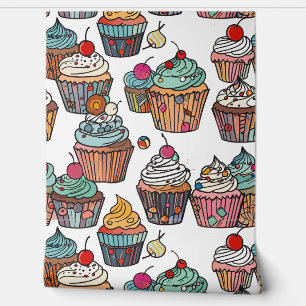  cupcake charm behang