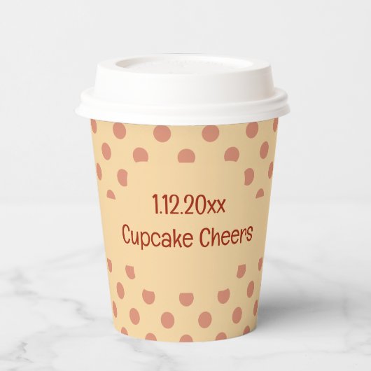 Cupcake Cheers Papieren Bekers (Links)