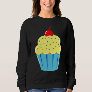 Cupcake Cherry Icing op top-Bun airy Cake Pastry Trui