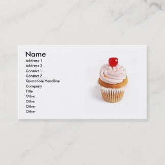 Cupcake Cherry Visitekaartje