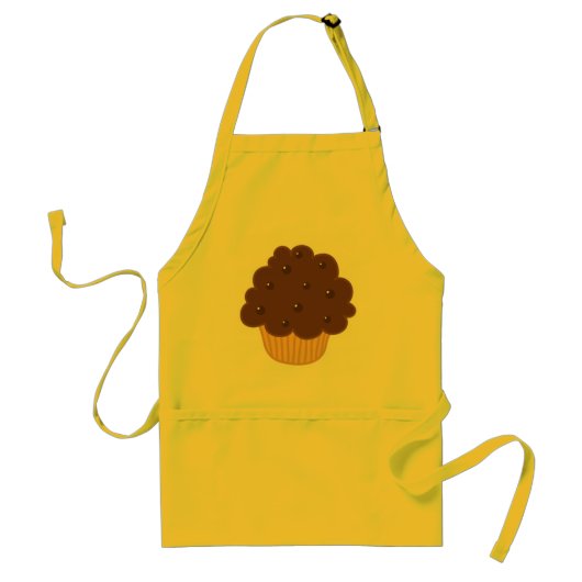 Cupcake Chocolate Kitchen Apron Gift for Chef Standaard Schort (Voorkant)