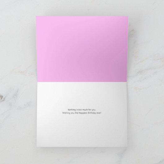 Cupcake Choir op roze verjaardag Kaart (Binnen)