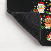 Cupcake Christmas Tree Lights Funny Fast Food Cupc Muismat (Hoek)