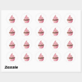 Cupcake Classic Round Sticker (Vel)