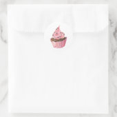 Cupcake Classic Round Sticker (Tas)