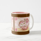 Cupcake Coffee Mok Verjaardagscadeau (Voorkant rechts)