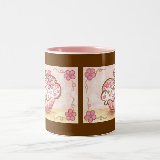 Cupcake Coffee Mok Verjaardagscadeau (Center)