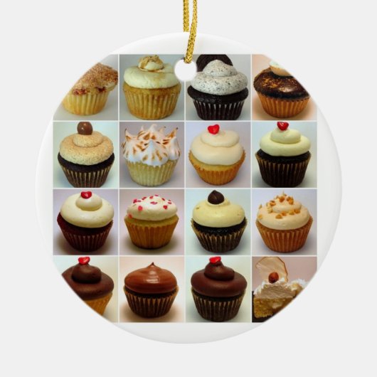 Cupcake Collage Ornament (Voorkant)