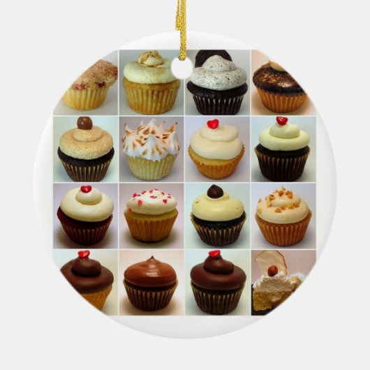 Cupcake Collage Ornament (Achterkant)