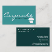 CUPCAKE-confecties (aanpasbare kleuren) Visitekaartje (Voorkant / Achterkant)