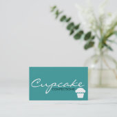 CUPCAKE-confecties (aanpasbare kleuren) Visitekaartje (Staand voorkant)