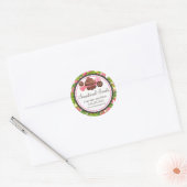 Cupcake Cookie Cake Pop Raspberry Bakery Box Ronde Sticker (Envelop)