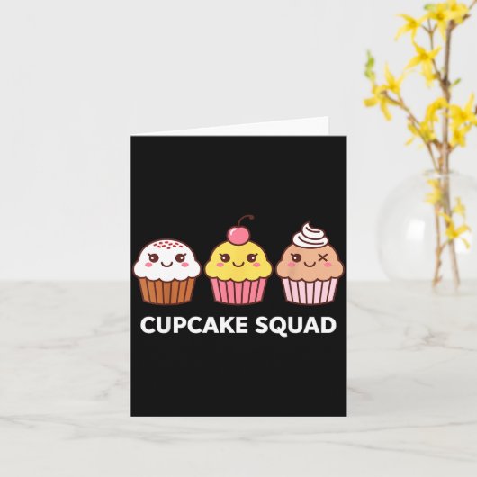 Cupcake Costume For Men Women Girl Baking Cupcake  Kaart (Gele Bloem)